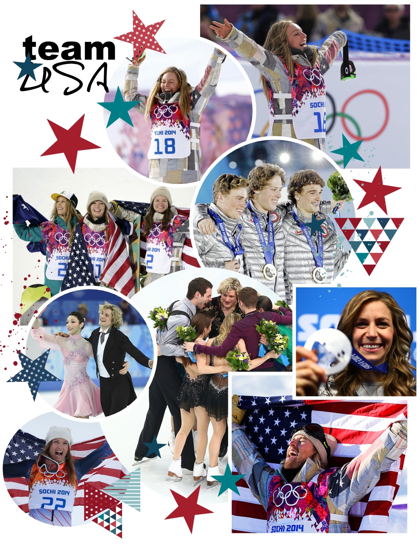 Best of Team USA Olympics 2014, Part 1! Sharing a few favorite scenes and moments from the winter 2014 Olympics! Text © Rissi JC